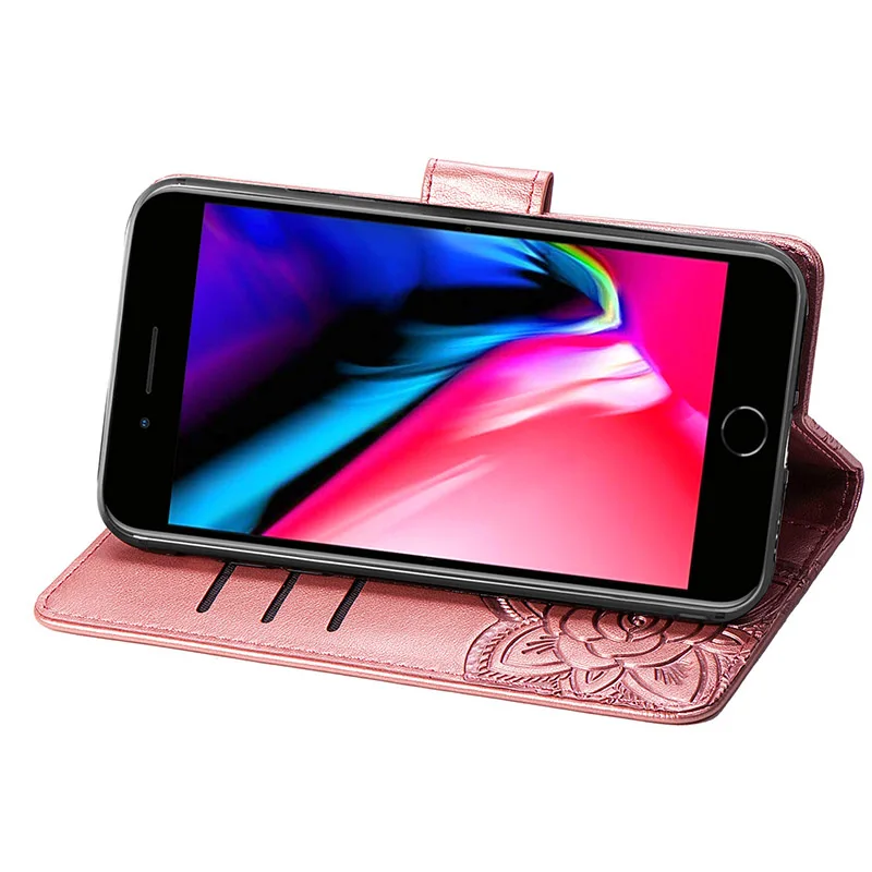 Кожаный чехол-бумажник с откидной крышкой для iPhone 6, 6s, 7, 8 Plus, 11 Pro, чехол iPhon X, XR, XS Max, чехол с бабочкой, PU+ TPU, чехол s для Apple, слот для карт