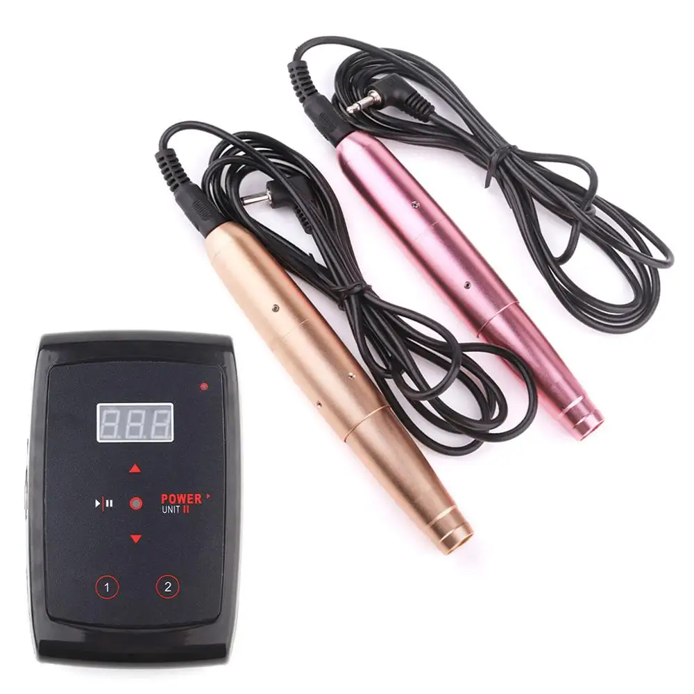 

US/UK/EU/AU Plug Professional Permanent Makeup Machine Kit Eyebrow Tattoo Tattooing Pencil for Microblading Tool