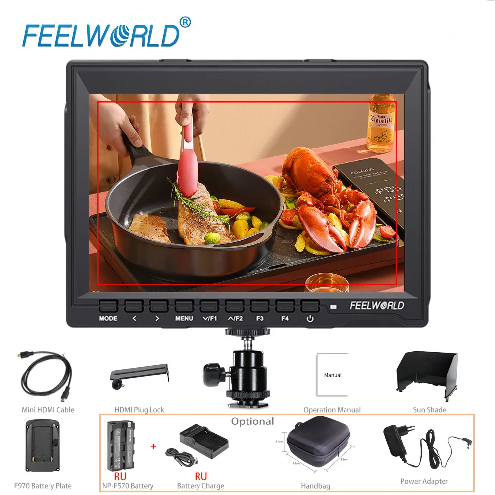 7-дюймовый видеомонитор FEELWORLD FW759 для цифровой зеркальной камеры - Цена: 13 115,98 - 15 877,24 руб.