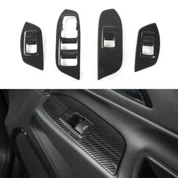 

Armrest Window Lifting Panel Switch Button Decoration Cover For Chevrolet Equinox 2017+ Silver Decal Interior Accessories