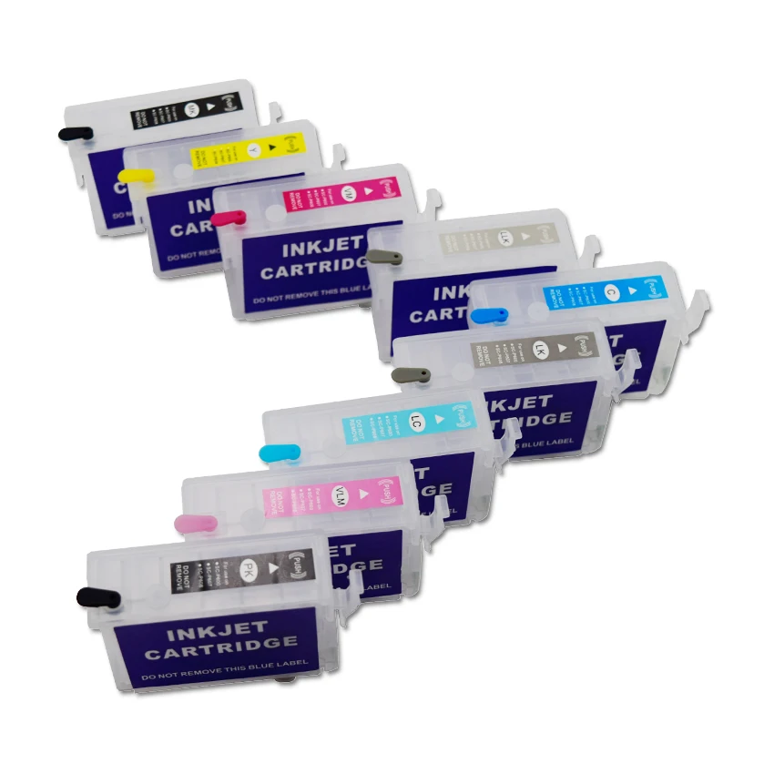 5 комплектов P600 T7601-T7609 многоразового картриджа с автоматическим сбросом ARC чип для Epson SC-P600 принтера