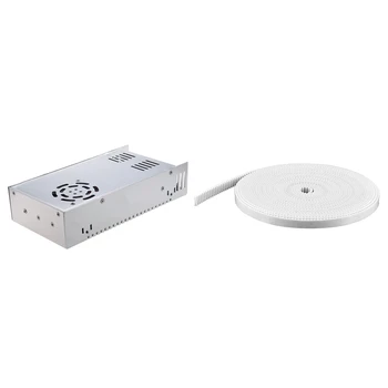 

1 Pcs AC 110/220V DC 12V 30A 360W Switching Power Supply Converter & 1 Pcs GT2 9mm Width 2GT PU Transmission Timing Belt