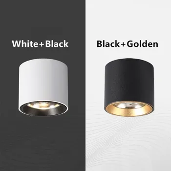

Brightness LED COB Ceiling Spot Lamp 10W 15W Dimmable Surface Mount Downlight for Indoor Lighting Kitchen Bedroom Wall Lamp