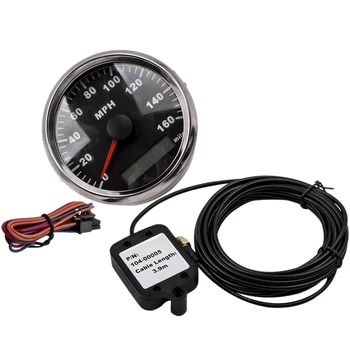 

85Mm Black GPS Speedometer Waterproof 160 MPH for Car Truck Motorcycle