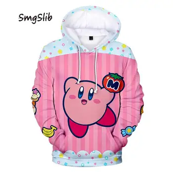 

2020 Cute kirby 3D Hoodies Men Women Sweatshirts Harajuku Kids Hoodie children pullovers 3D kirby boys girls Autumn Hooded