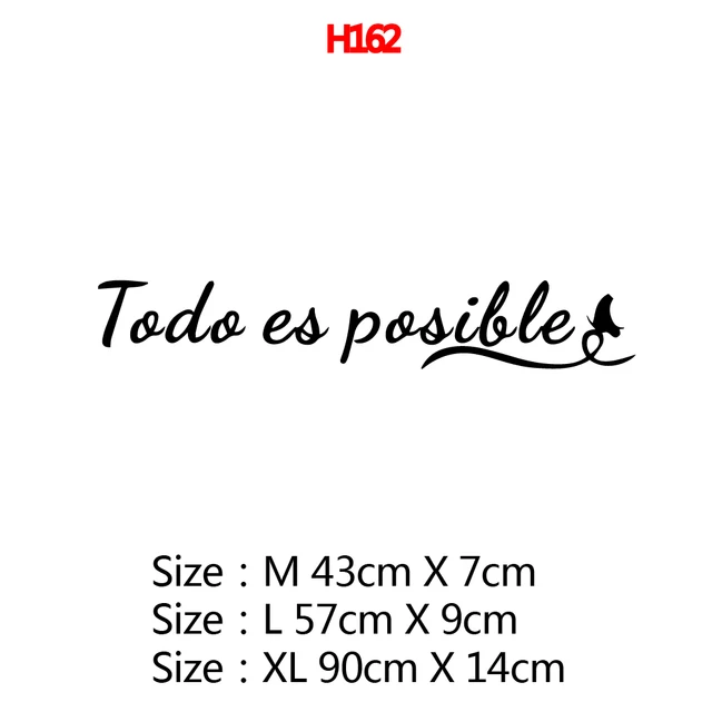 Large Spanish Quotes Phrase Wall Decals Wallpaper Vinyl Stickers For Office Room Decal Wall Sticker Home Decoration Poster Mural H162