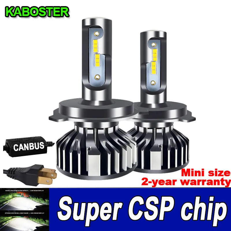 KABOSTER Canbus H7 Led H11 9005 9006 H4 Фары лампа 16000Lm высокая яркость H8 H1 H3 Hb3 Hb4 мини размер