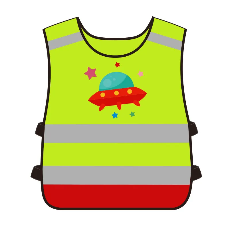 Gilet réfléchissant jaune pour enfants, gilet de travail de Construction  pour enfants, gilet de haute visibilité pour enfants, gilet lumineux -  AliExpress