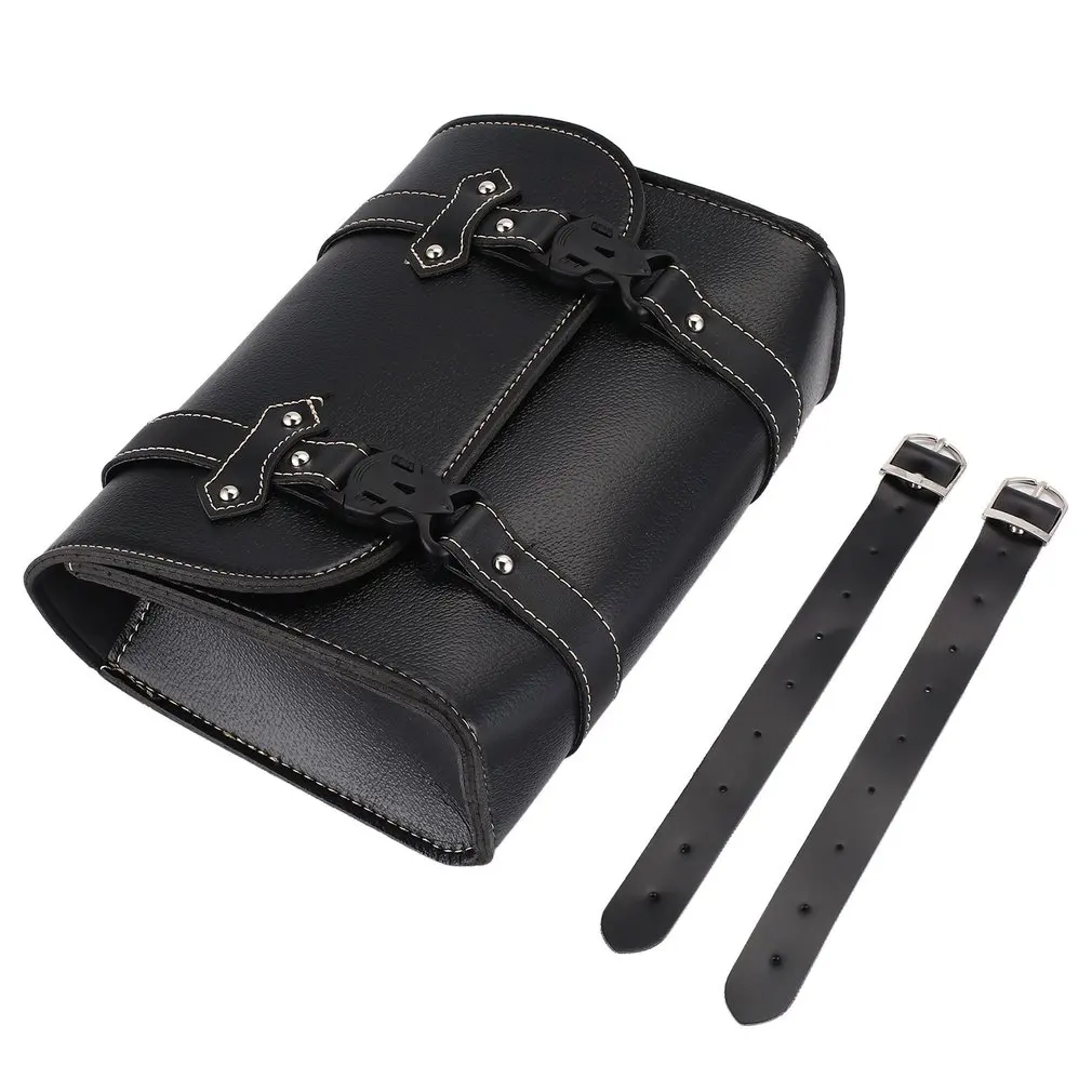 

Multi-purpose PU Leather Motorcycle Saddle Luggage Side Back Tail Pouch Tool Bag Storage Bag Auoto Parts