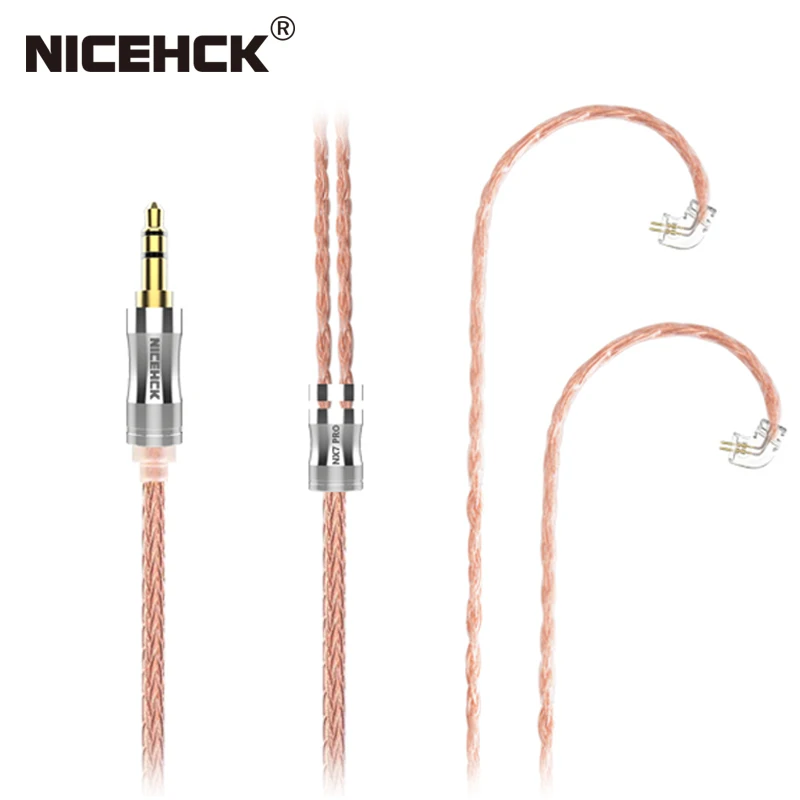NICEHCK NX7 Pro посвященный 16 ядер высокой чистоты Медь кабель 3,5/2,5/4,4 мм штекер 2Pin для NX7 Pro/NX7/DB3/TFZ/AUGLAMOUR Универсальный