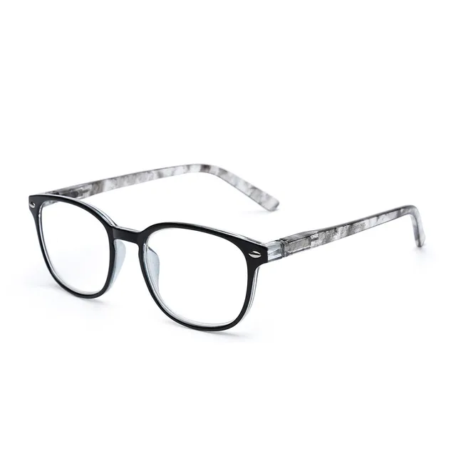JM Women Spring Hinge Reading Glasses Retro Magnifier Diopter Presbyopic Reading Glasses black