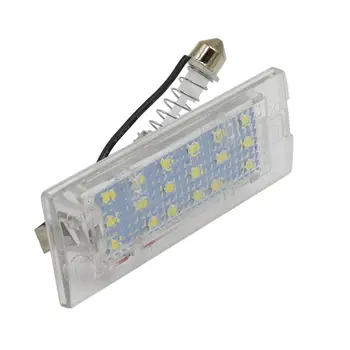 

2Pcs White CANbus LED Number License Plate Light Lamp 18 SMD 3528 For BMW E53 X5 1999-2003 E83 X3 03-10 E7CA
