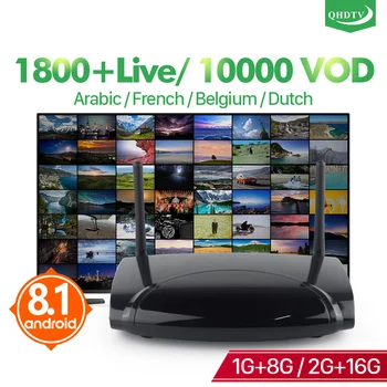 

IPTV Arabic France Android 8.1 Box IP TV Leadcool R2 1+8G RK3229 4K QHDTV Subscription IPTV France Italy No app included