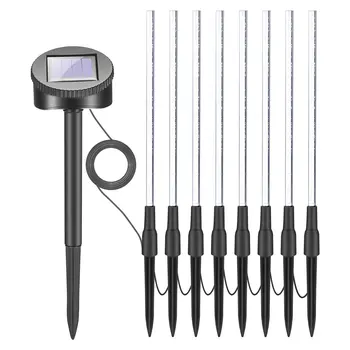 

Solar Power Tube Lights Lamps Acrylic Bubble Pathway Lawn Landscape Decoration Garden Stick Stake Light Lamp Set