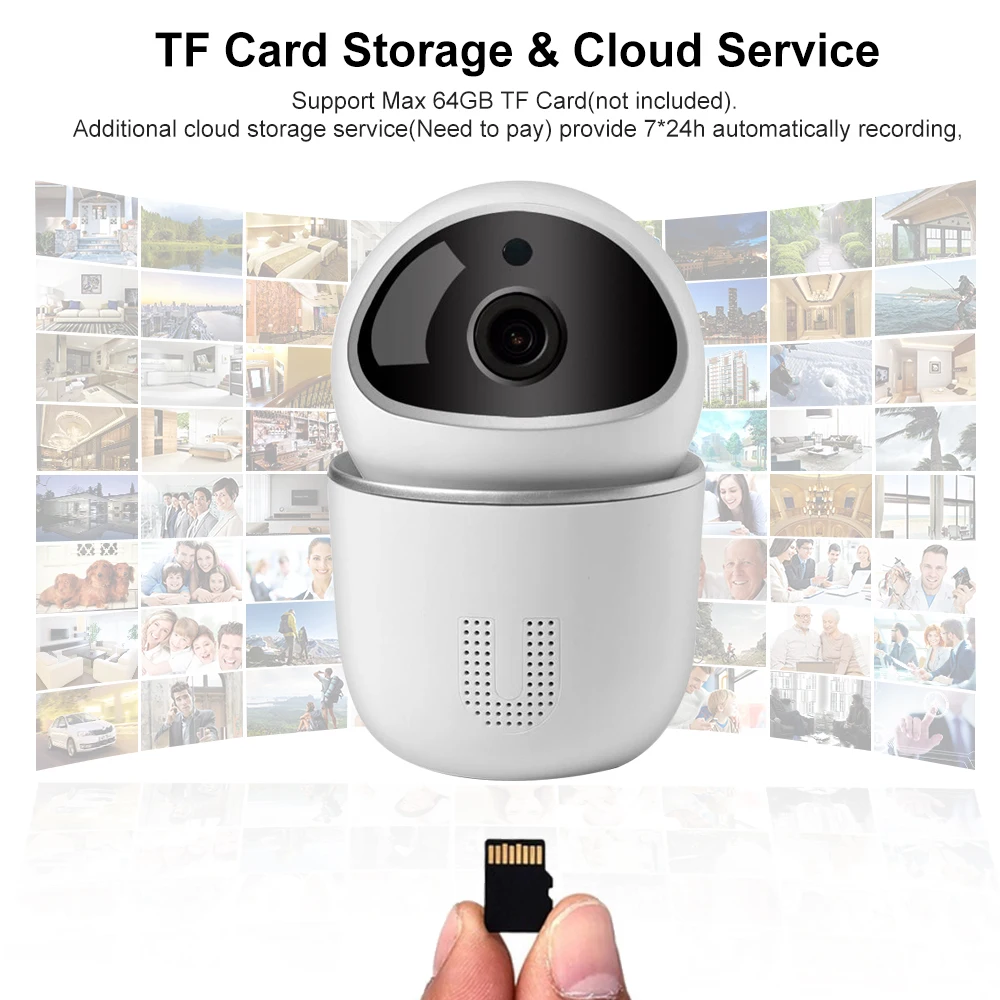 Беспроводная ip камера Tuya для наблюдения за ребенком 1080P P/T/Z домашняя безопасности
