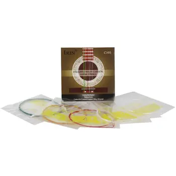 

IRIN C105 Classical Guitar Strings Colorful Nylon Metal Wires Standard Tension Musical Instrument Replacement Part Accessories