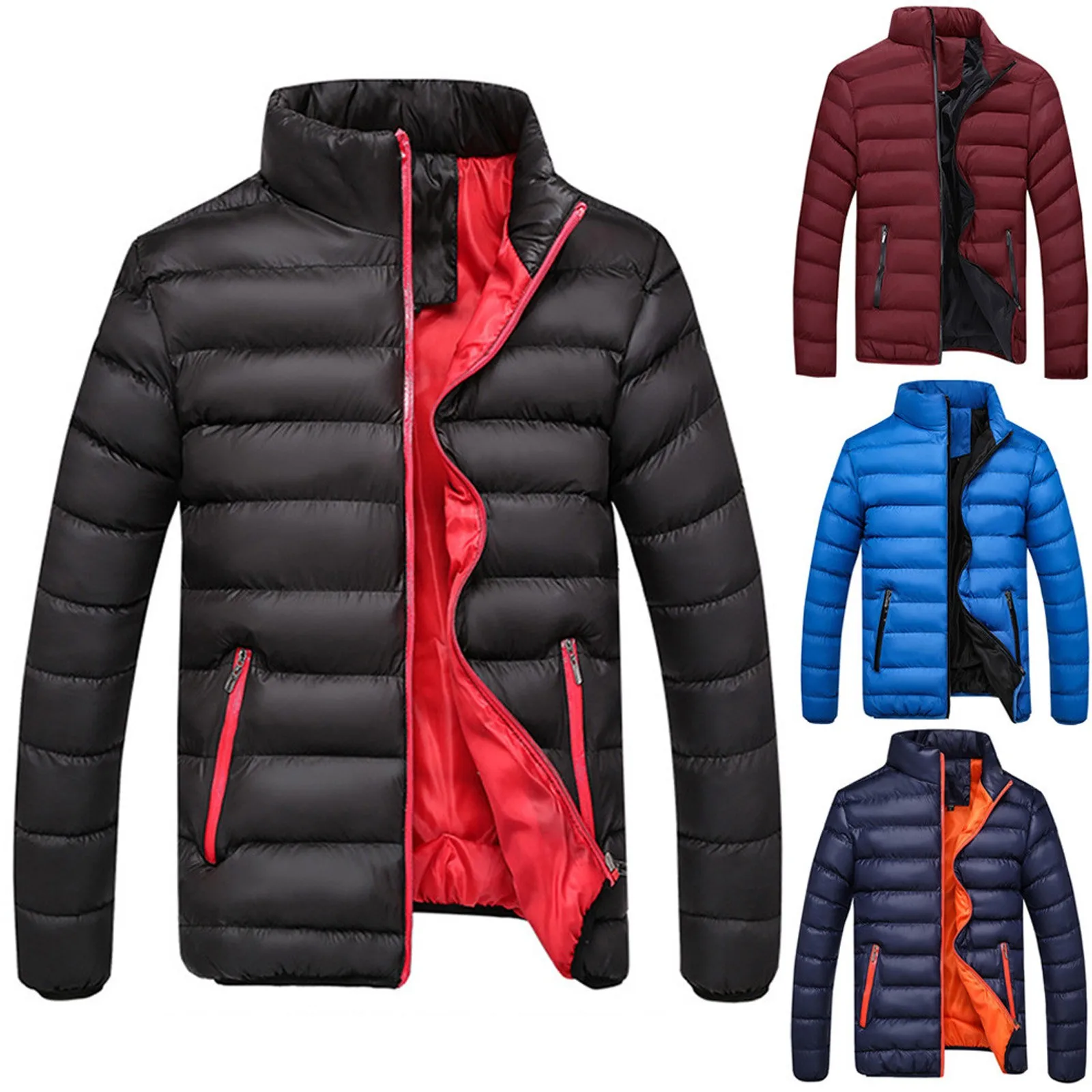 Chaquetas de invierno para hombre, abrigo cálido y delgado de ajuste grueso, chaqueta informal para el aire libre, abrigo de alta calidad, nuevo estilo