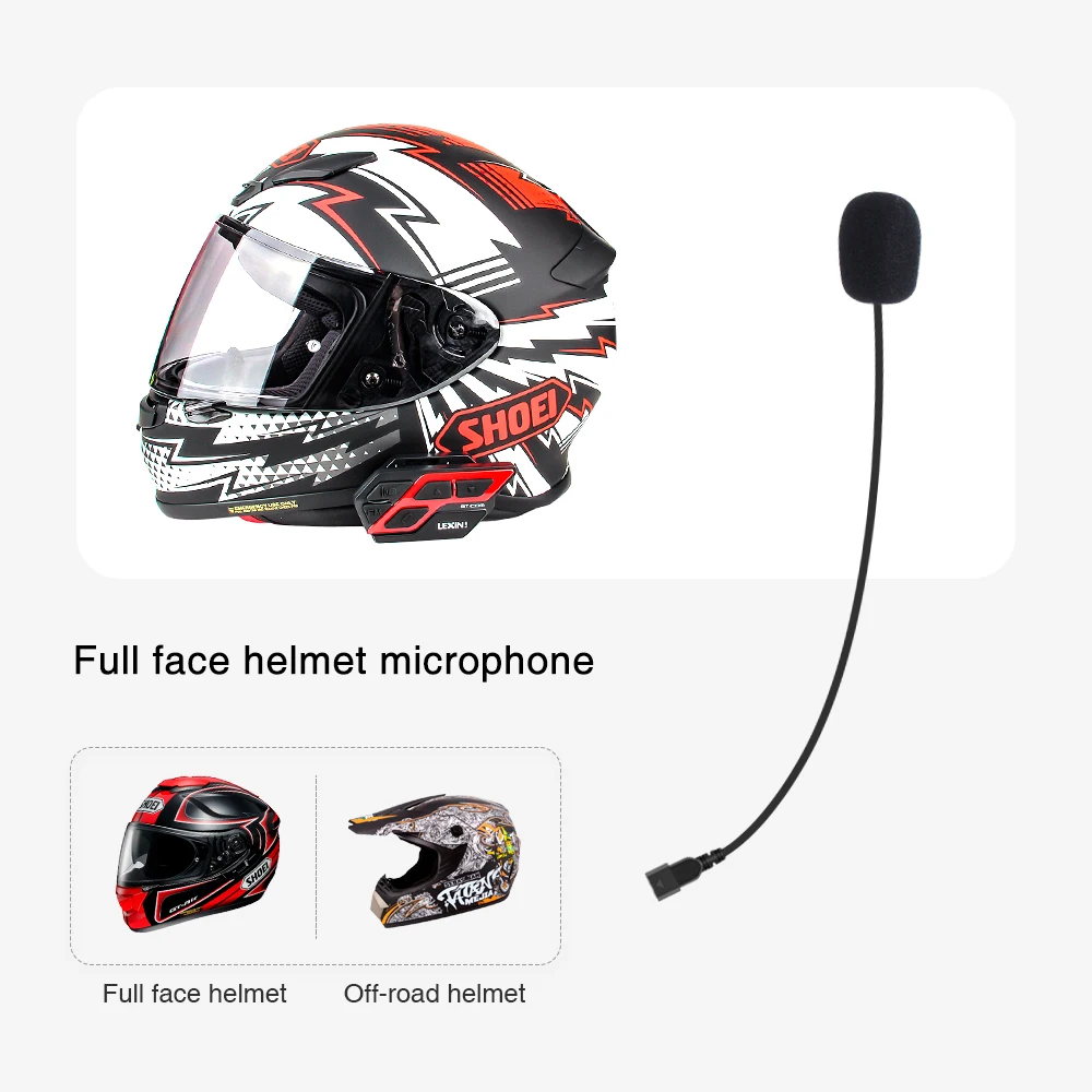 Гарнитура Lexin intercom Аксессуары для наушников Bluetooth шлем Интерком разъем