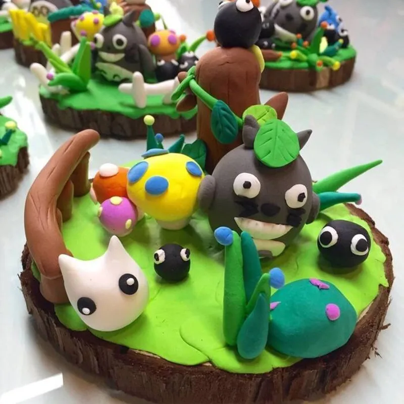 Skup 500 g worek plastelina zabawka glina polimerowa suszenie powietrzem miękkie modelowanie gliny edukacyjne zabawki DIY lekki szlam dla dzieci