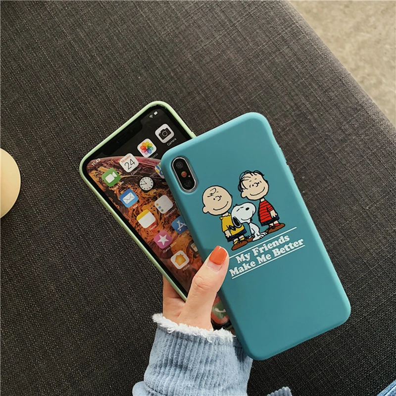 Чехлы для телефона с рисунком аниме Шарли коричневого цвета для iphone11 Pro Xs MAX XR X 11 6 6s 7 8 plus 11ProMax candy мягкая задняя крышка из ТПУ