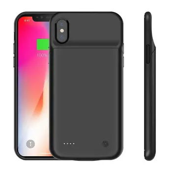

Hewei Slim Protective Case Power Pack for IPhoneX 3200mah Rechargeable Extended Battery Case Charger Support Lightning Bluetooth