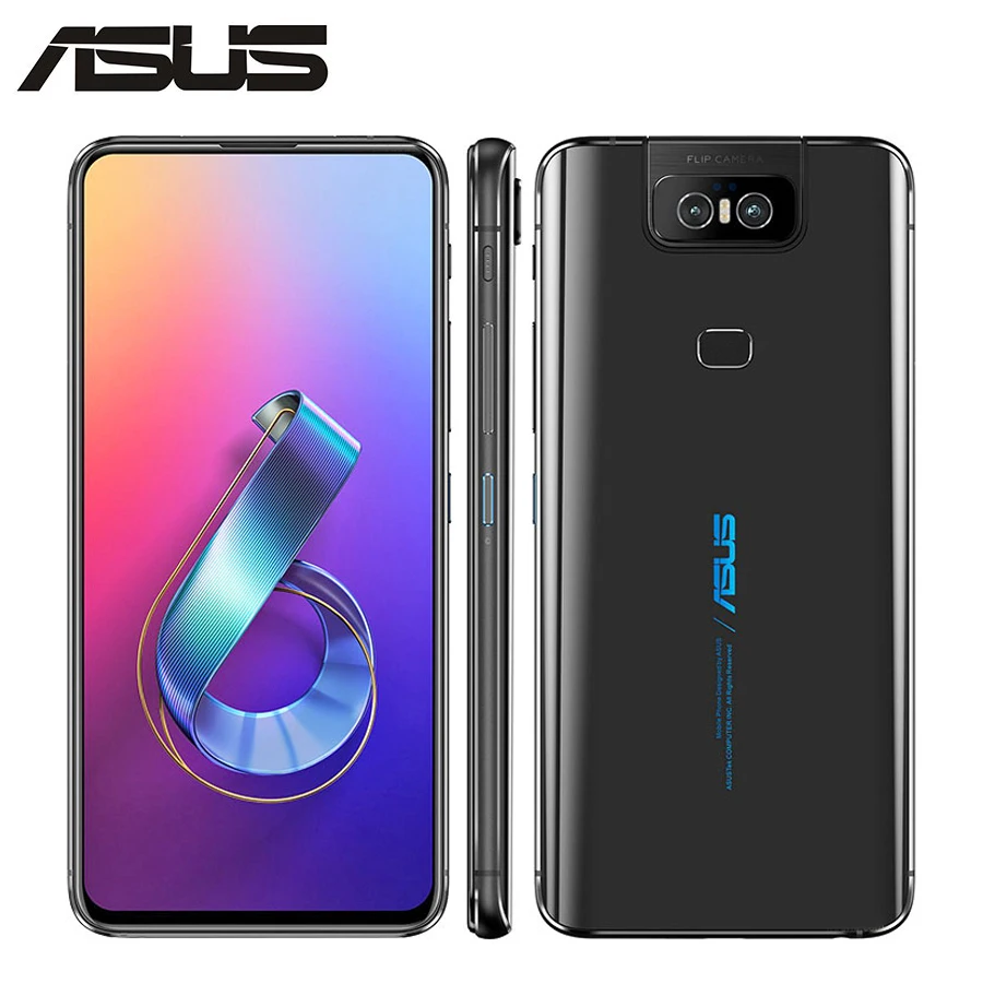 

Original Asus Zenfone 6 ZS630KL 4G Mobile Phone 6.4" 8GB RAM 256GB ROM Snapdragon855 1080x2340 5000mAh NFC Dual SIM Android 9.0