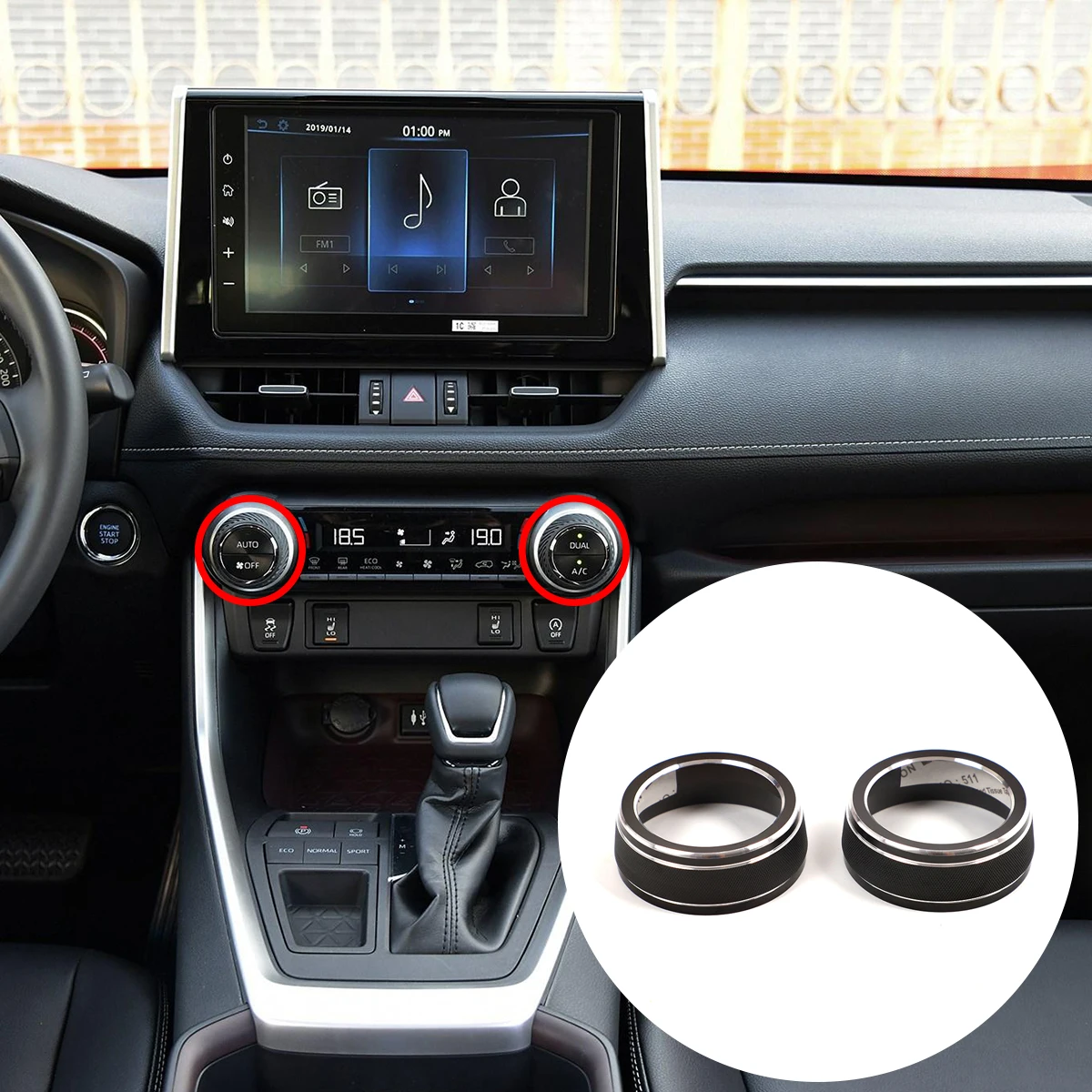 

Кольцо-Наклейка для Toyota RAV4 XA50, 2020