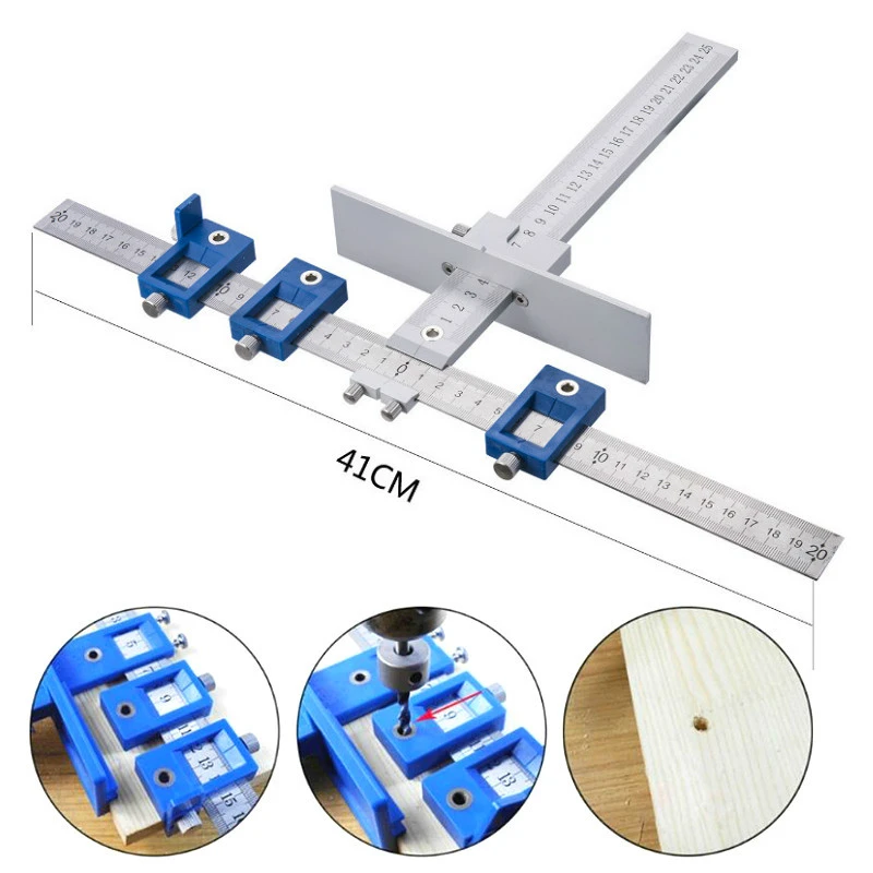 Locator Woodworking Drill Hole Guide Jig Punch Tool Drilling Kit Adjustable Locator Woodworking Drill Hole Guide Jig Punch Tool Drilling Kit Adjustable