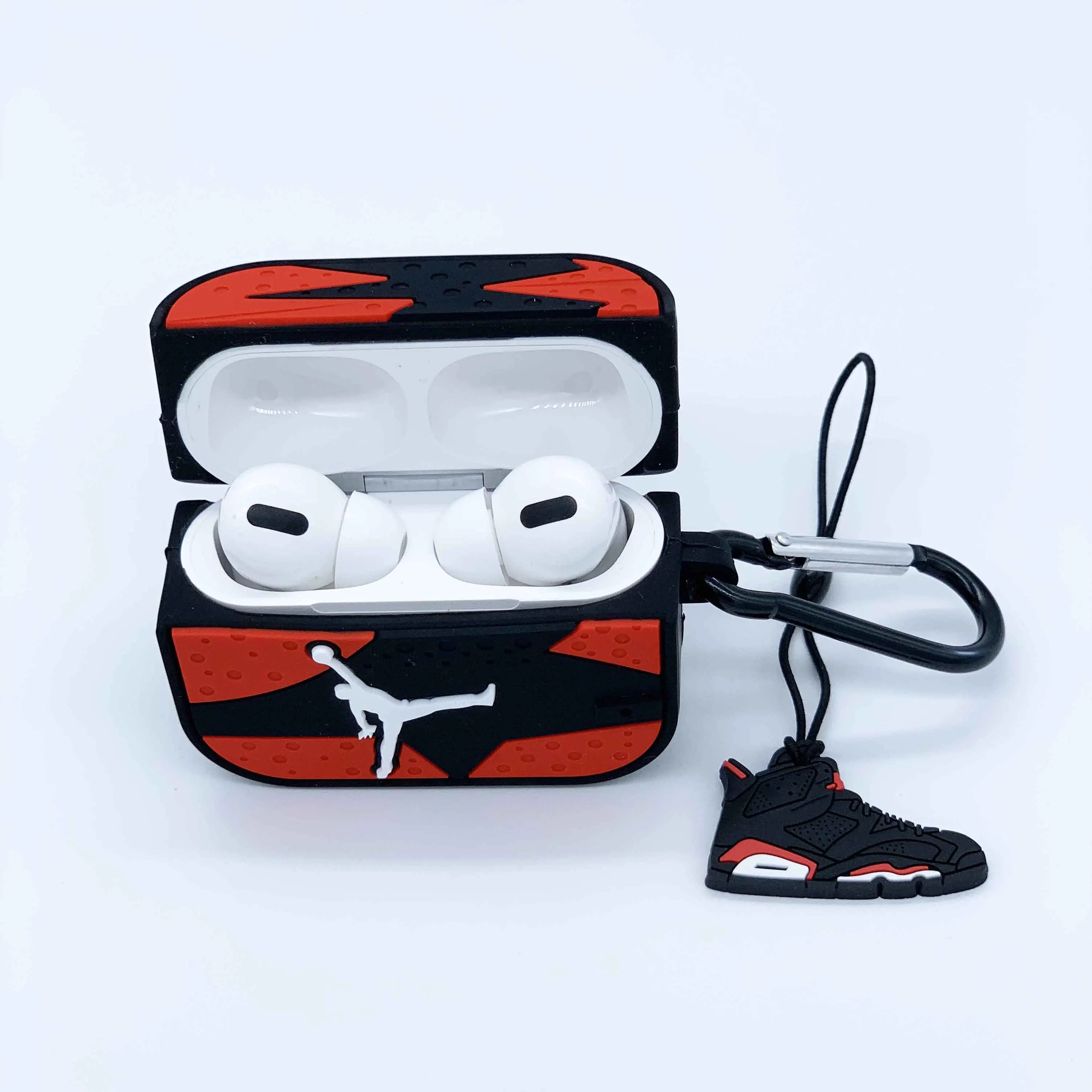 Высокое качество спорт airpods чехол с брелок для apple airpods 1/2/PRO защитный чехол