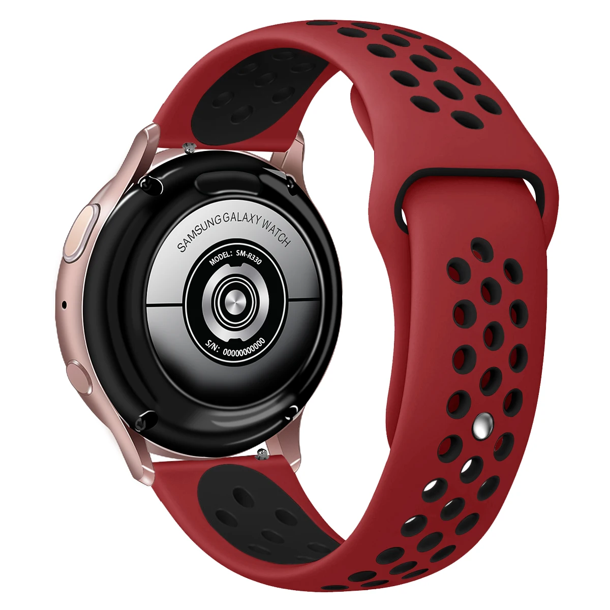 20 мм спортивный силиконовый ремешок для samsung Galaxy Watch 2 Активный 44 мм 40 мм Браслет Силиконовый ремешок для часов