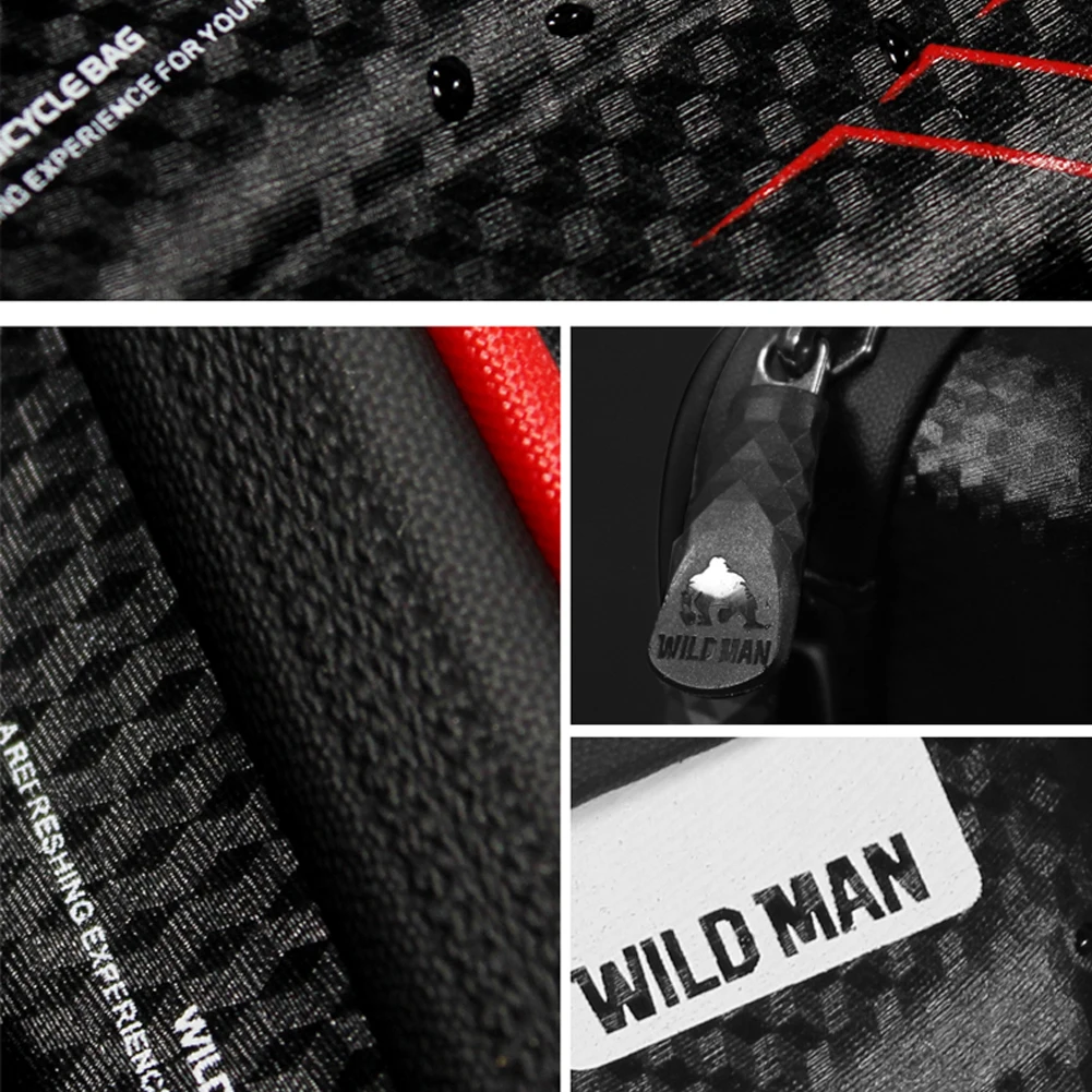 Сумка для горного велосипеда WILD MAN, непромокаемая, водонепроницаемая, Mtb, передняя сумка, 6,2 дюймов, чехол для телефона, велосипедная сумка, аксессуары для велоспорта