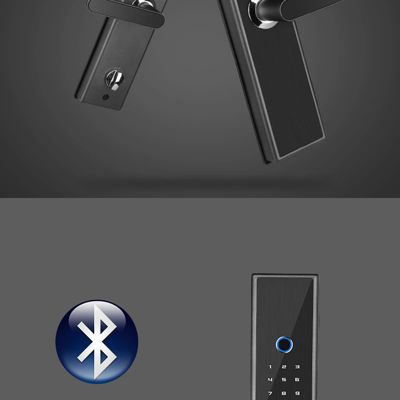 Умный отпечаток пальца Bluetooth wifi замок IC карта Пароль Клавиатура код электронный цифровой дверной замок для умного дома