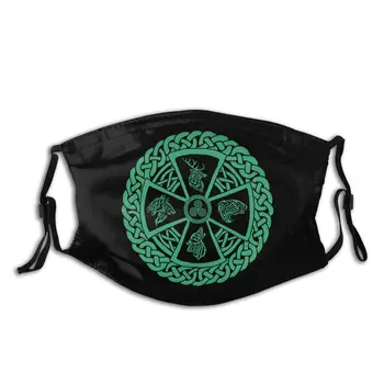 

Viking Norse Celtic Nature With Replaceable Filters Face Mask High-Q Respirator Muffle Dustproof Mouth Protection Cover