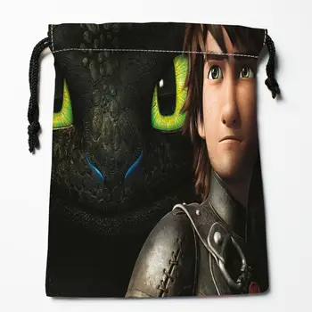 

Custom dragon Drawstring Bags Printing Fashion Travel Storage Mini Pouch Swim Hiking Toy Bag Size 18x22cm#20200610-10