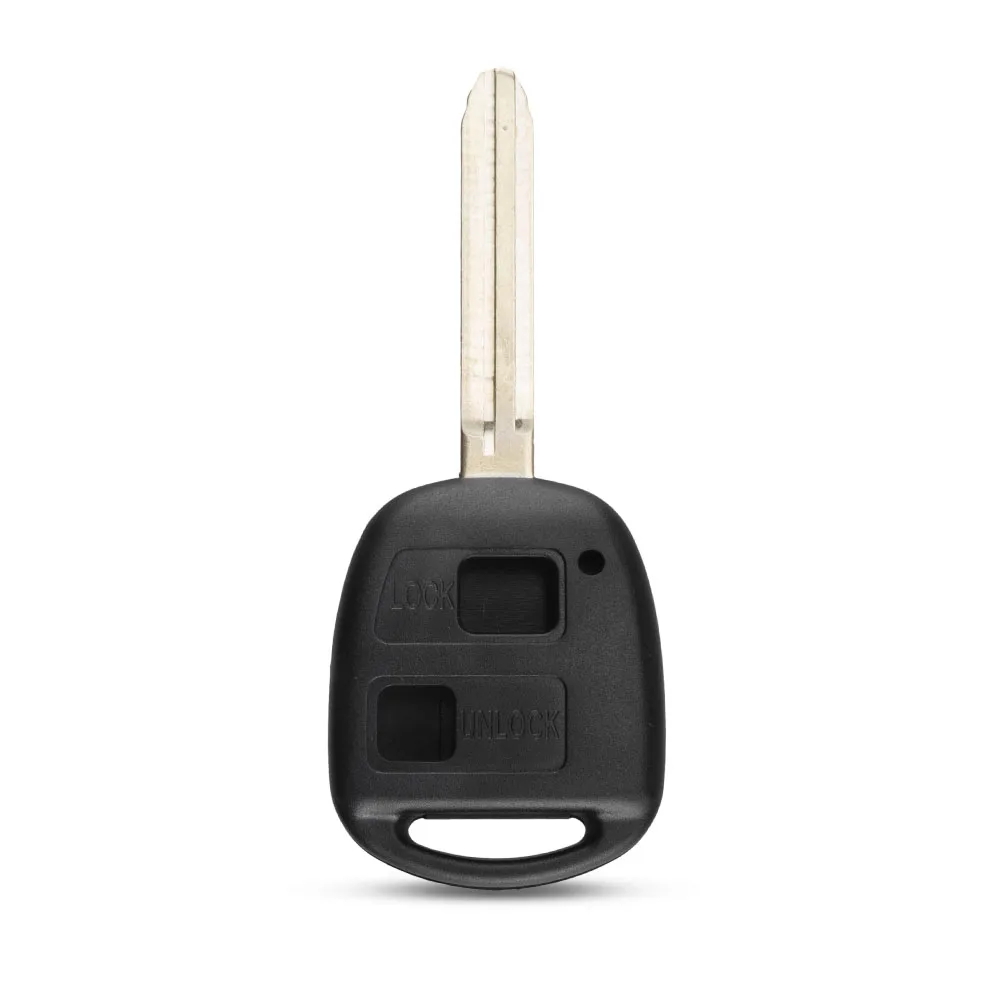KEYYOU 2 Btutons дистанционный ключ-брелок от машины чехол для Toyota Yaris Prado Tarago Camry Corolla Toy43 Blade Прямая поставка - Количество кнопок: 2BT TOY43