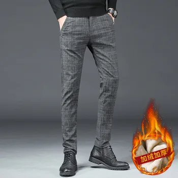 

Limited Time Men's Plus Velvet Thicken Cotton Bomb Leisure Long Male Pants Trend Sports Pants Male