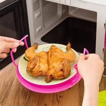 

Multi Functional Microwave Oven Heating Layered Steaming Tray Double Layer Rack Bowls Holder Organizer Shelving Kitchen Tools