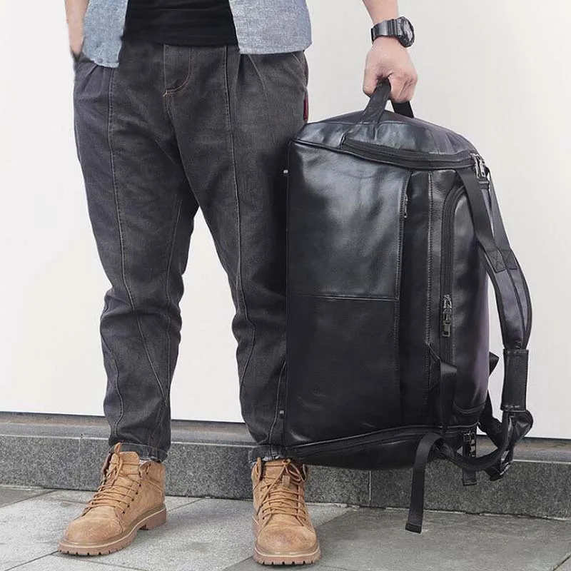 Weekender, Сумки из натуральной кожи для мужчин, сумка для путешествий, многофункциональная для обуви, Портативная сумка на плечо, мужская сумка для ноутбука