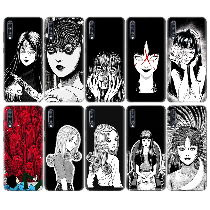 

Junji Ito Tees Horror Silicone Case For Samsung Galaxy A51 A71 A50 A70 A20 A30 A40 A10 A20E J4 J6 A6 A8 A7 A9 2018 Cover