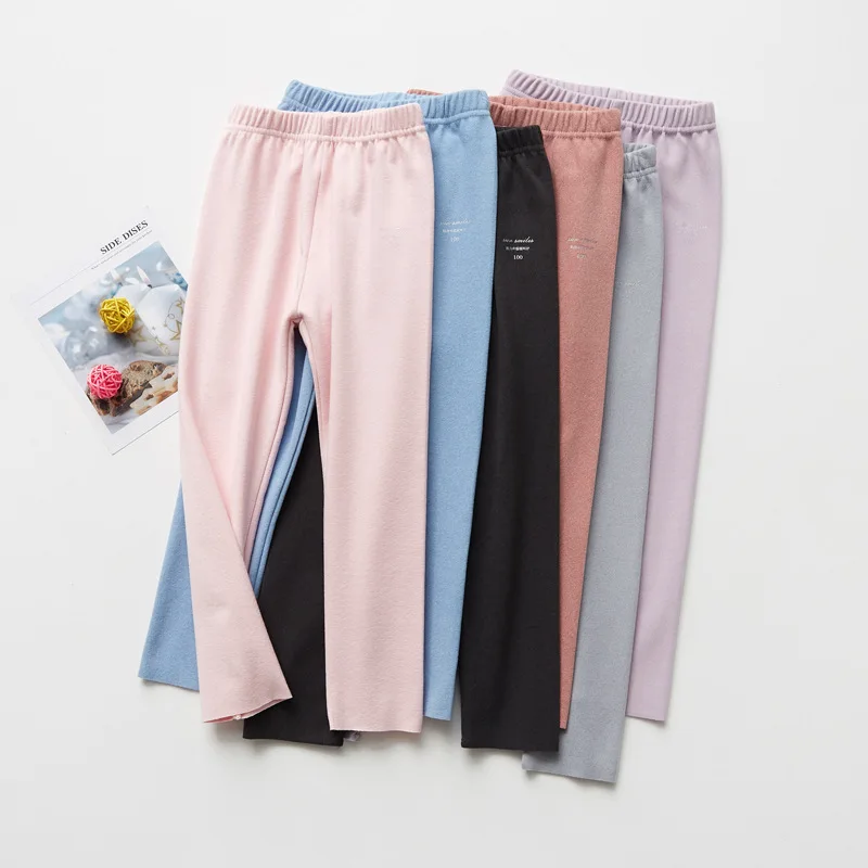 

Spring Autumn Winter CHILDREN'S Leggings Korean-style Crawler Fever Velvet Warm-keeping Pants Men And Women Children Warm Leggin