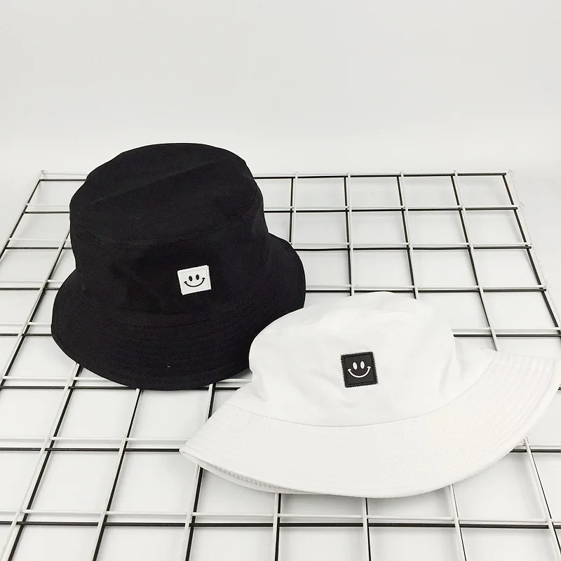 Bucket hat men and women summer bucket hat banana print black white solid hat hip-hop outdoor hat fishing fisherman hat