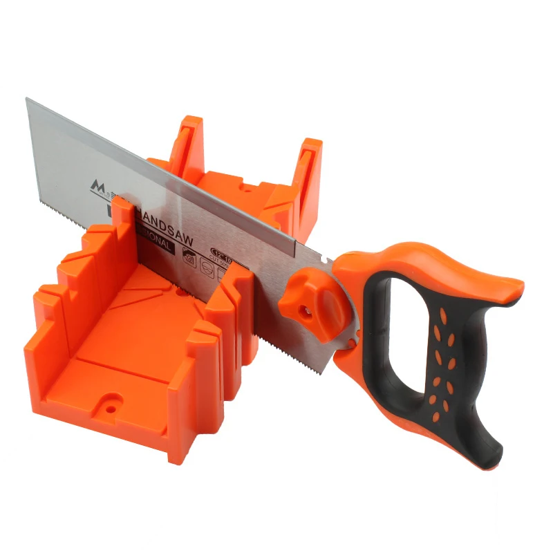 

Mitre Box with 14 Inch Back Saw 45 degree Angle Cutting Combination 10 Teeth Per Inch Saw Wood Working Hand Tool