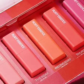 

7 Day Mini Lipstick Set Multicolor One Box Long Lasting Color Makeup Valentine'S Day Cosmetics Beauty