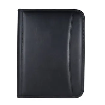

A4 Leather Folder Zipper Briefcase With Computer Cortex A4 File Folder Business Office Multifunctional Folder