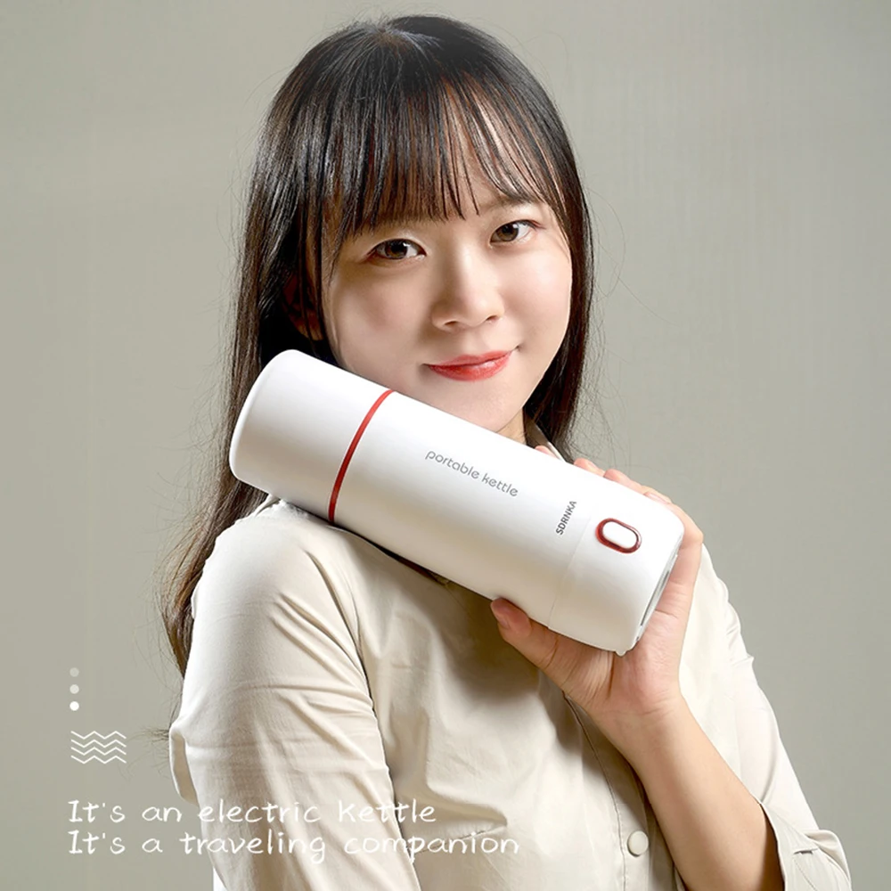 

Электрический чайник, Портативный электрический чайник с подогревом, автоматический чайник из нержавеющей стали, сохраняющий тепло, чашка для кипячения воды