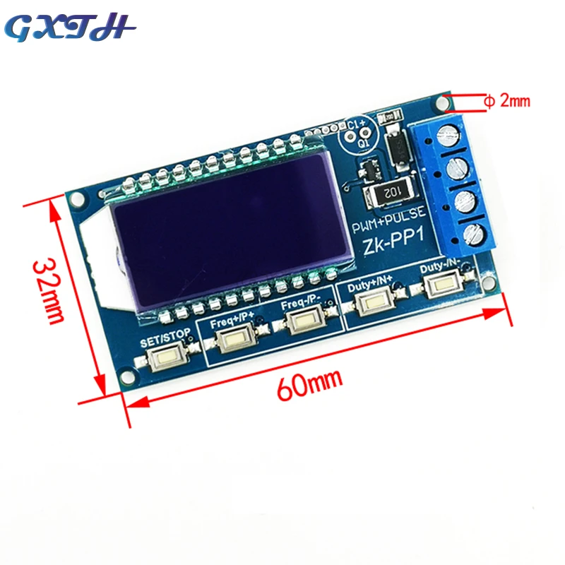 PWM Signal Generator 1 Channel 1Hz~150KHz Drives Load LED Motor PWM Pulse Number Frequency Duty Cycle Adjustable Module