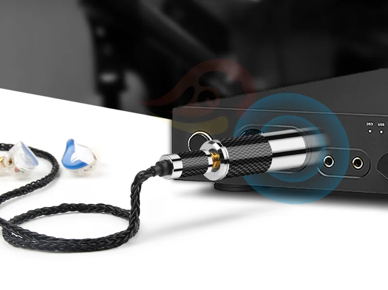 Fibra de Carbono Conector de Aço Macho para 2.5 Decodificar Pinos - 3.5 4.4mm Fêmea Equilíbrio Áudio Jack Converter Plug Adaptador Inoxidável Dac 4 Xlr - Image 2