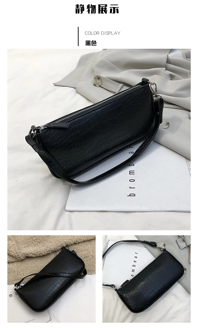 Ретро Винтаж Аллигатор роскошный бренд Женская сумка sac bageutte модная дамская сумка из крокодиловой кожи узор сумка через плечо для девушек дизайнер bolsa