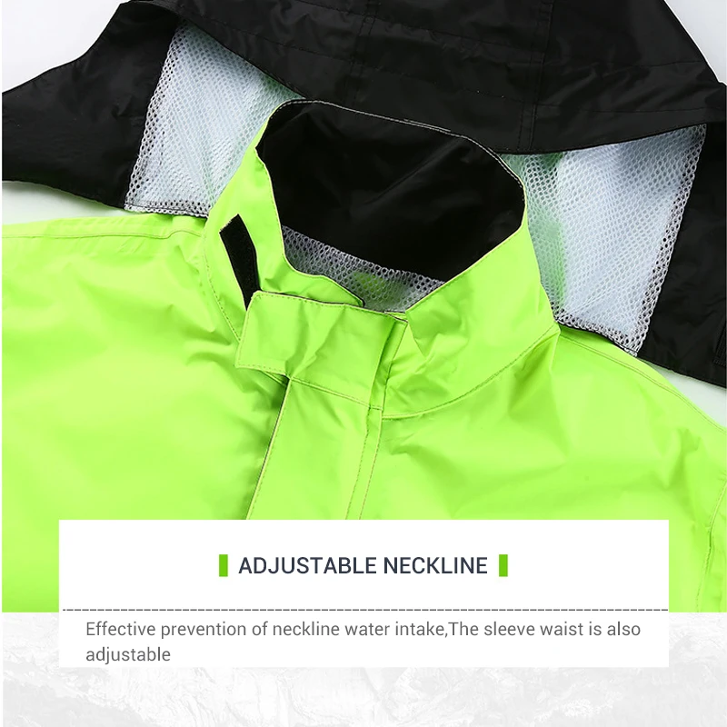 Very best  SINOLL Waterproof Motorcycle Rain Suit Raincoat+Rain Pants Poncho Motorcycle Rain Jacket Riding Mot