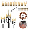 Premium Beads Drill Bit Carbide Ball Blade Woodworking Milling Cutter Molding Tool Beads Router Drills Bit Set ► Photo 1/6